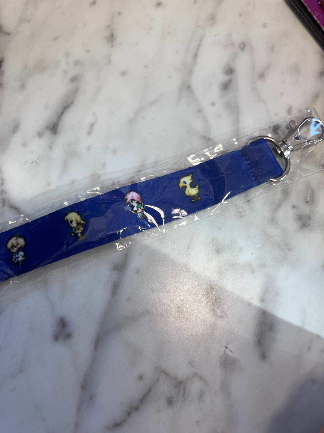 Final Fantasy FF 8/16-bit Retro Lanyard Blue Variant Brand New Square Enix Store NA12525