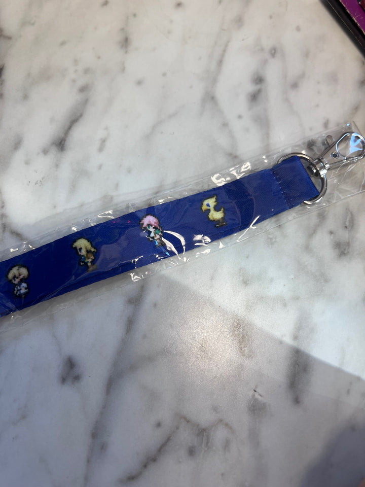 Final Fantasy FF 8/16-bit Retro Lanyard Blue Variant Brand New Square Enix Store NA12525