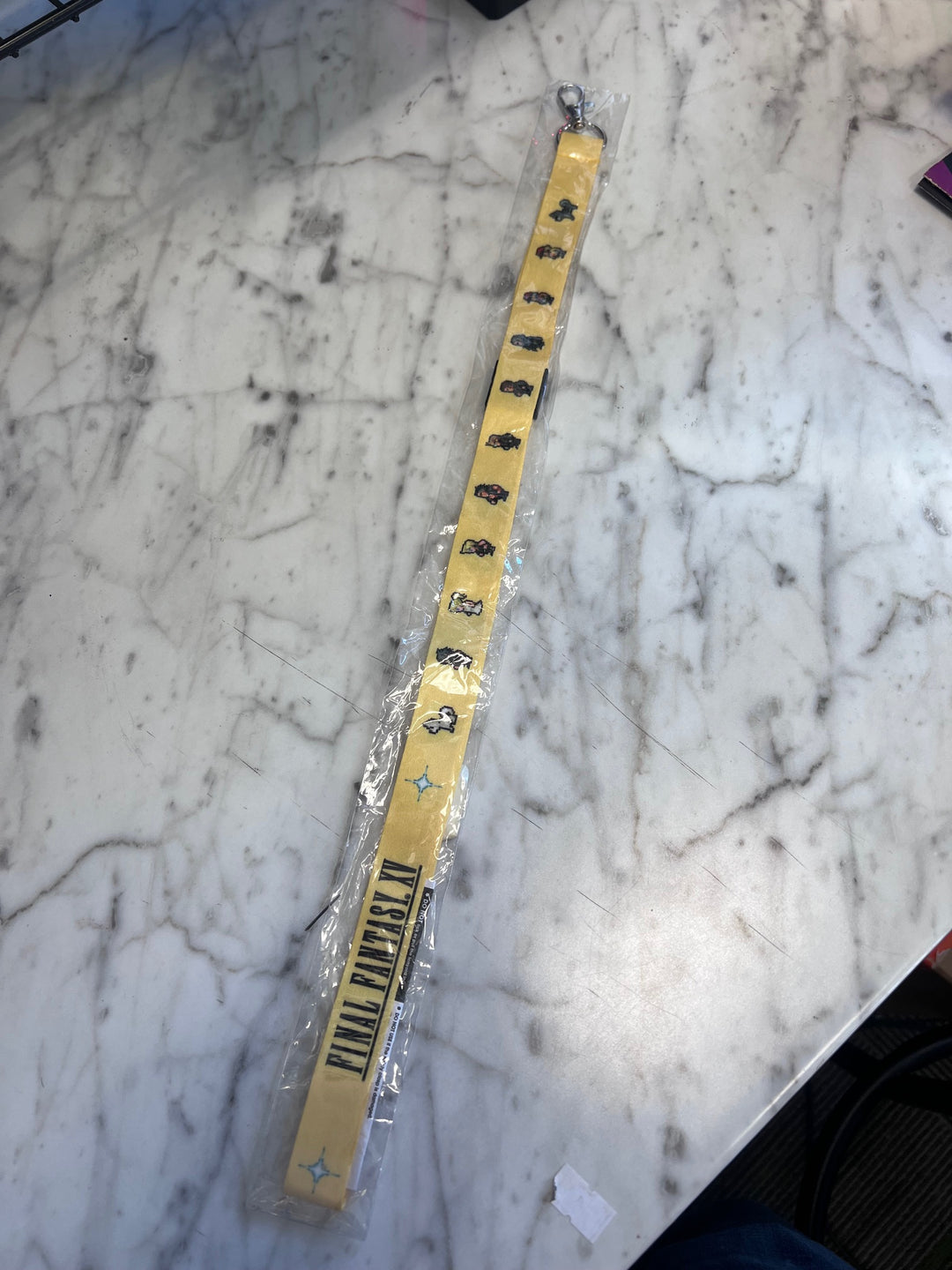 Official Final Fantasy FF 15 FFXV Lanyard Yellow Brand New Square Enix Store NA12525