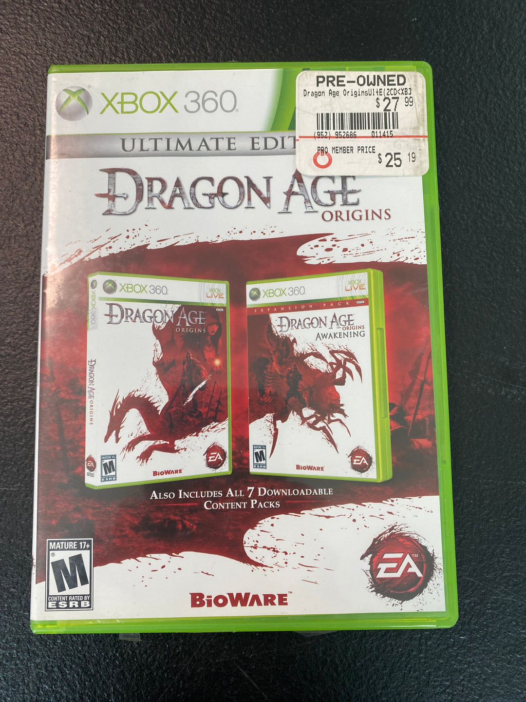 Dragon Age: Origins - Xbox 360 X5525