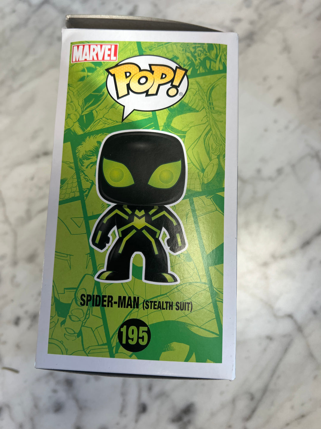 Funko Pop! Vinyl: Marvel - Spider-Man - (Stealth Suit) (Black , Glow) Damaged box FN81324