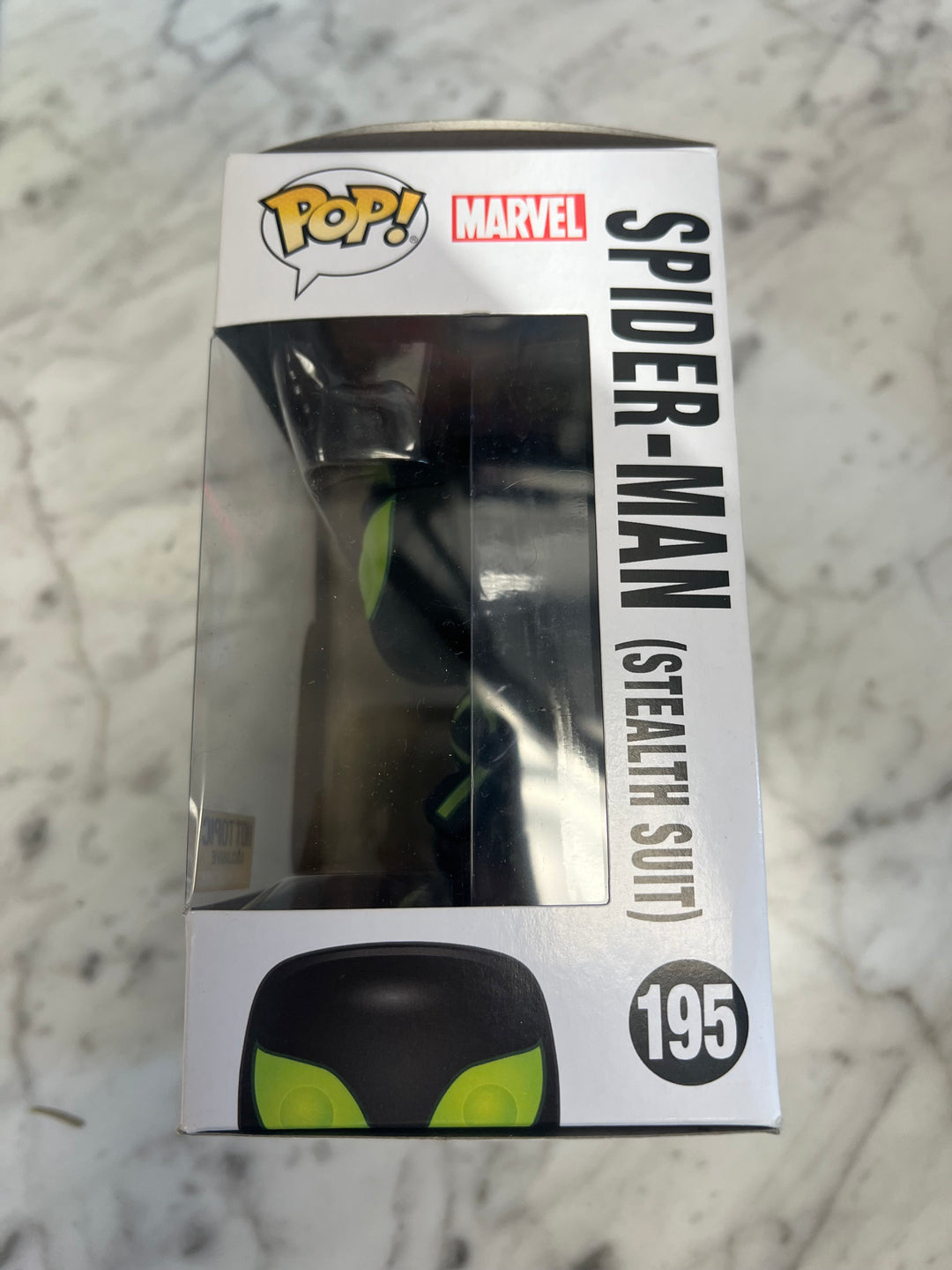 Funko Pop! Vinyl: Marvel - Spider-Man - (Stealth Suit) (Black , Glow) Damaged box FN81324