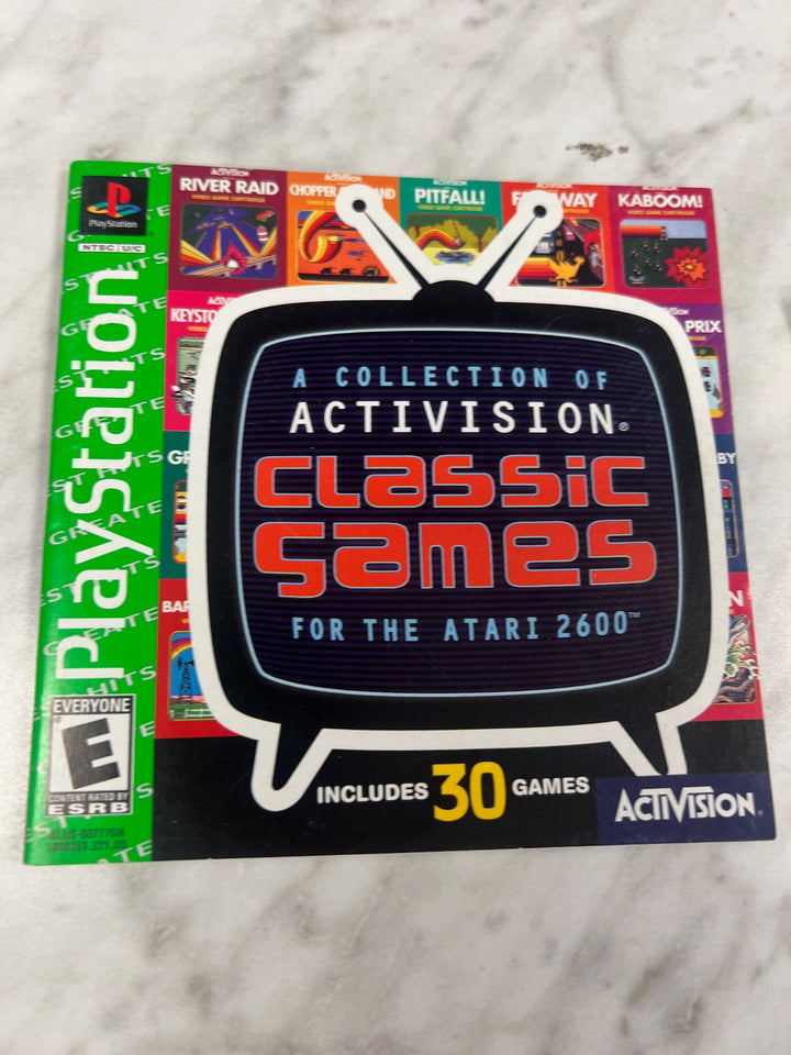 Activision Classic Games PS1 Playstation 1 Manual only