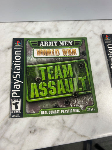 Army Men World War Team Assault PS1 Playstation 1 Manual only