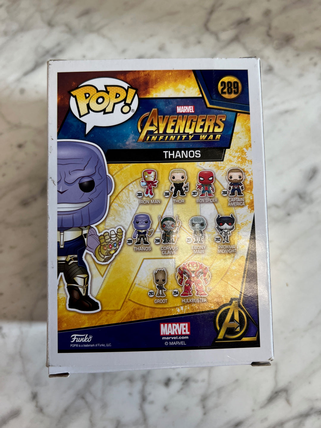 Funko Pop Thanos #289 Vinyl Bobble-Head Marvel Avengers Infinity War FP11624