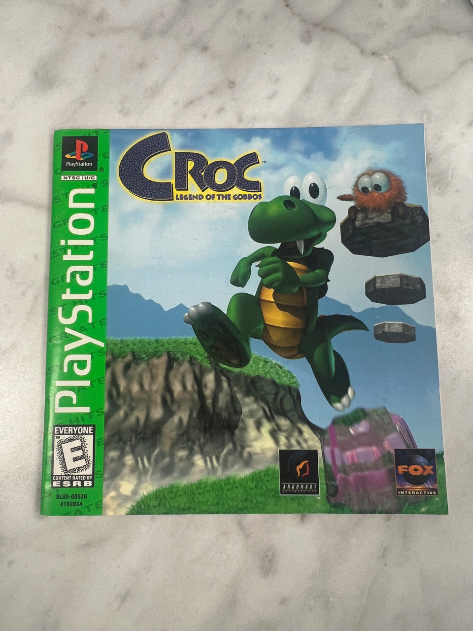 Croc Legend of the Gobbos PS1 Playstation 1 Manual only