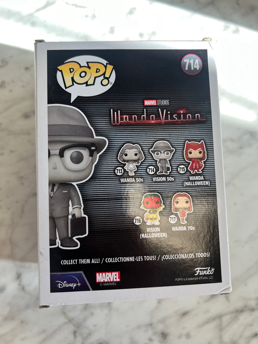 Funko Pop! Marvel Wanda Vision VISION 50s #714 Vinyl Figure FP11624