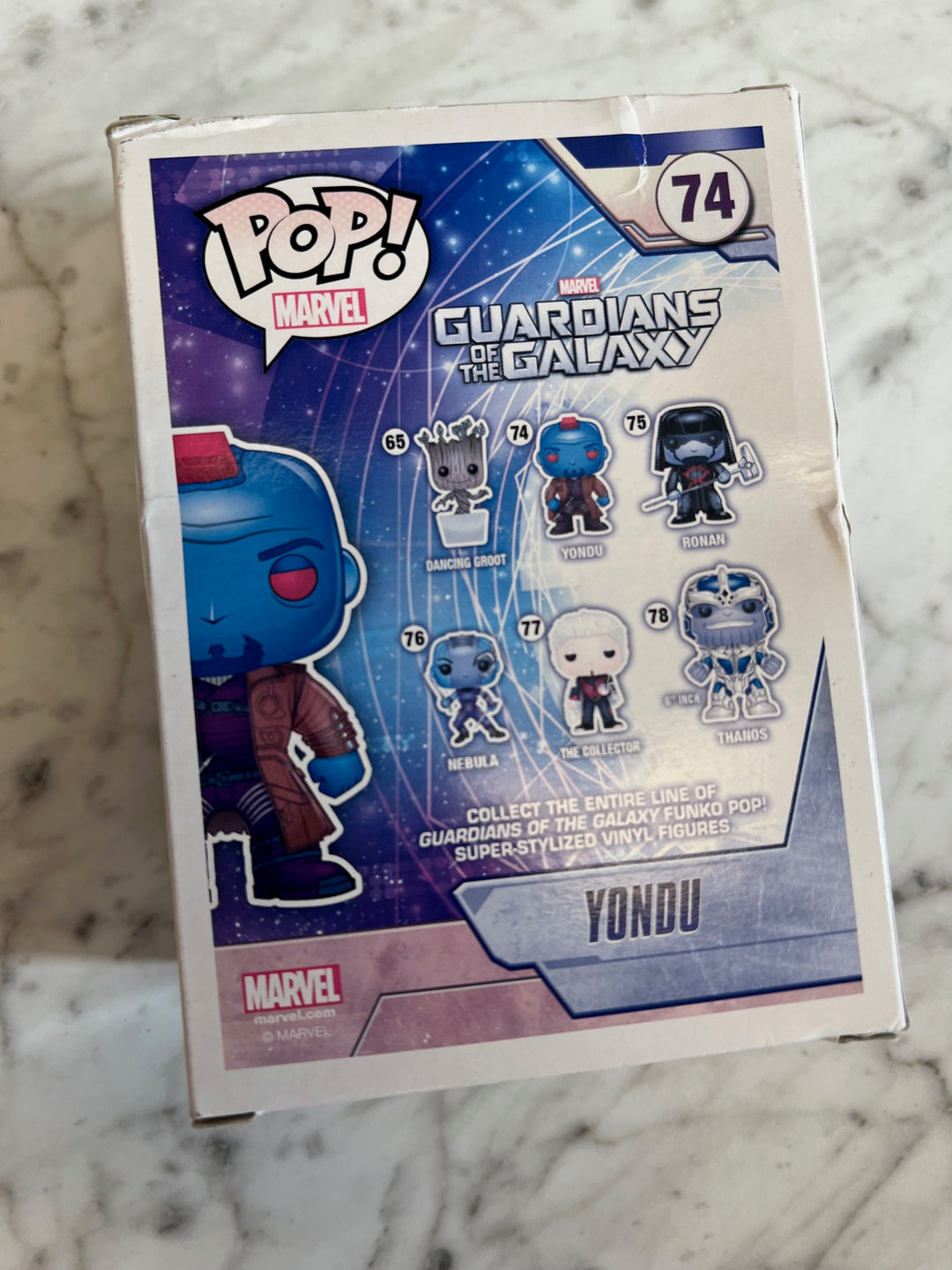 Funko Pop Marvel Guardians Of The Galaxy #74 Yondu Vinyl Figure Damaged Box FP11624