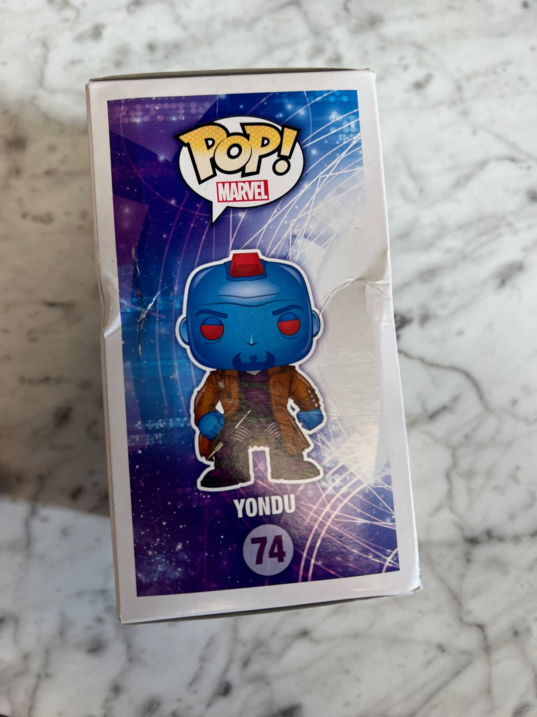 Funko Pop Marvel Guardians Of The Galaxy #74 Yondu Vinyl Figure Damaged Box FP11624