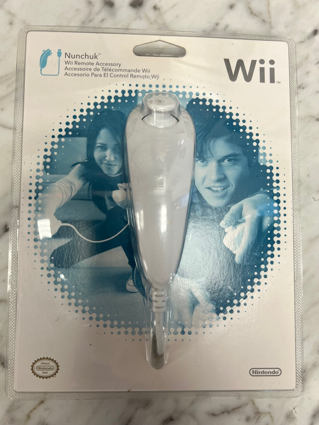 Official OEM White Nintendo Wii Nunchuk Nunchuck Controller Sealed NEW   N11624