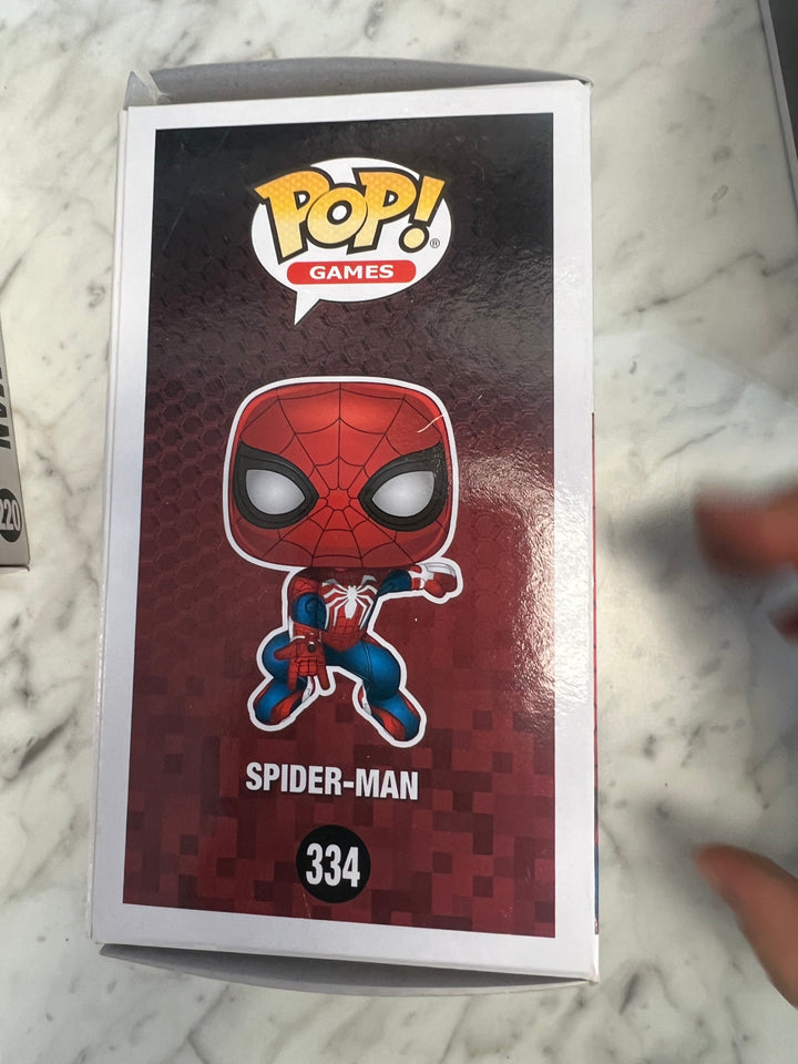 Funko Pop  Gamer Verse: Spider-man #334 Gamestop Exclusive Squished Box FN81324