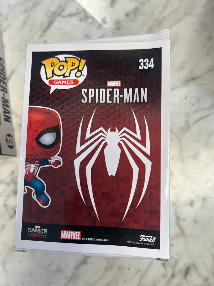 Funko Pop  Gamer Verse: Spider-man #334 Gamestop Exclusive Squished Box FN81324