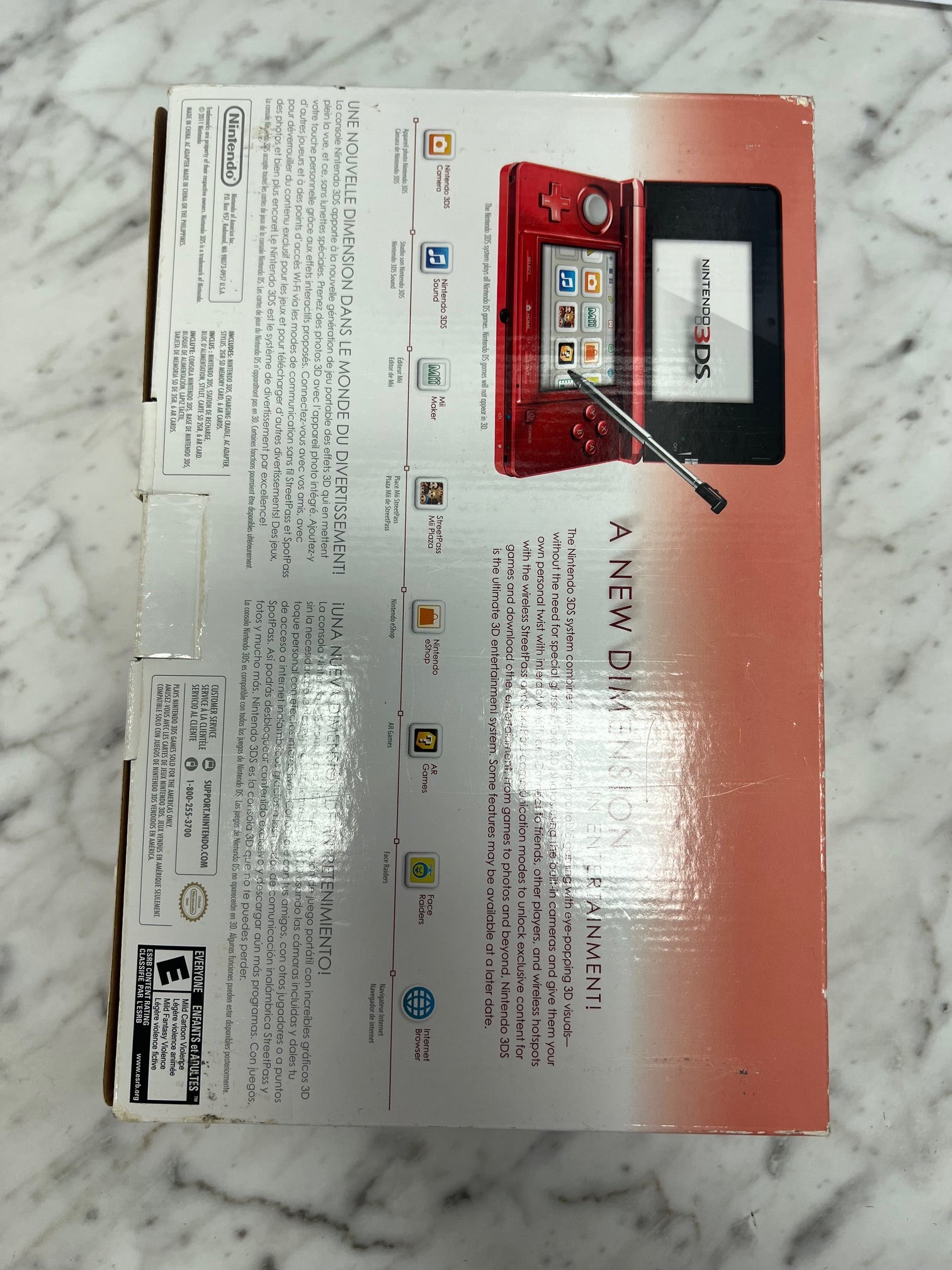 Nintendo 3DS Console outlet Flame Red