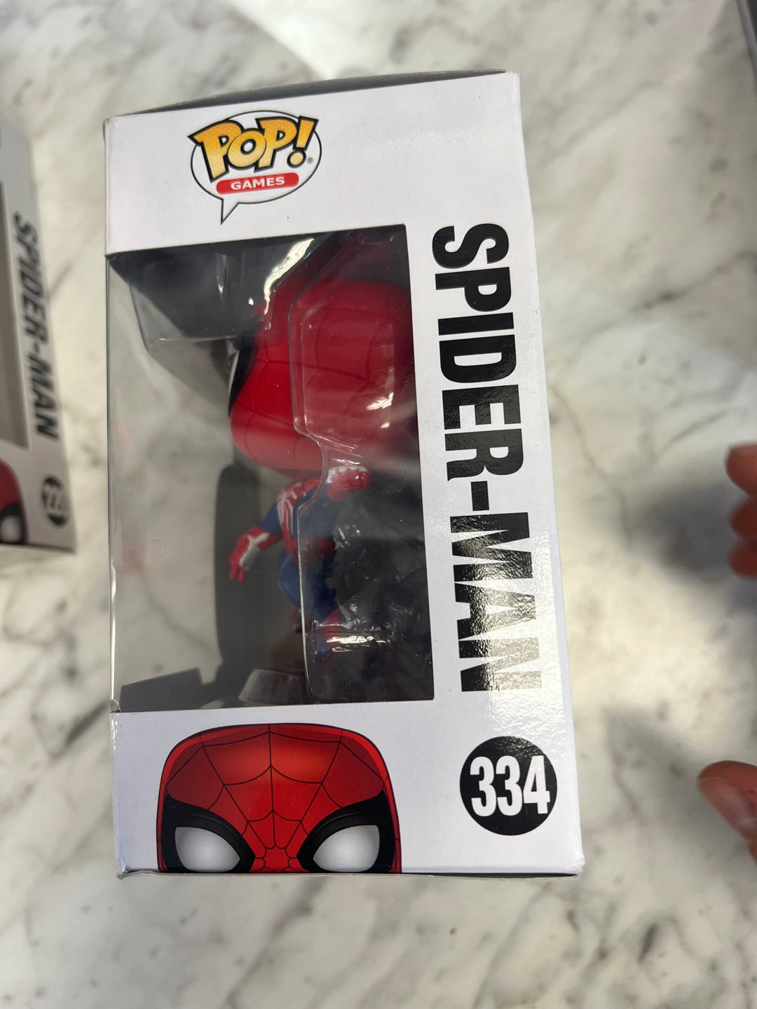 Funko Pop  Gamer Verse: Spider-man #334 Gamestop Exclusive Squished Box FN81324