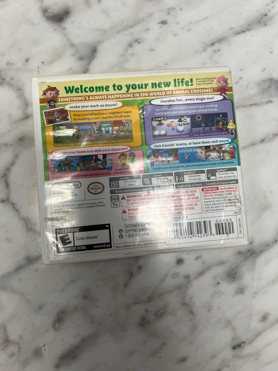 Animal Crossing New Leaf for Nintendo 3DS CASE AND MANUAL ONLY    CO11624