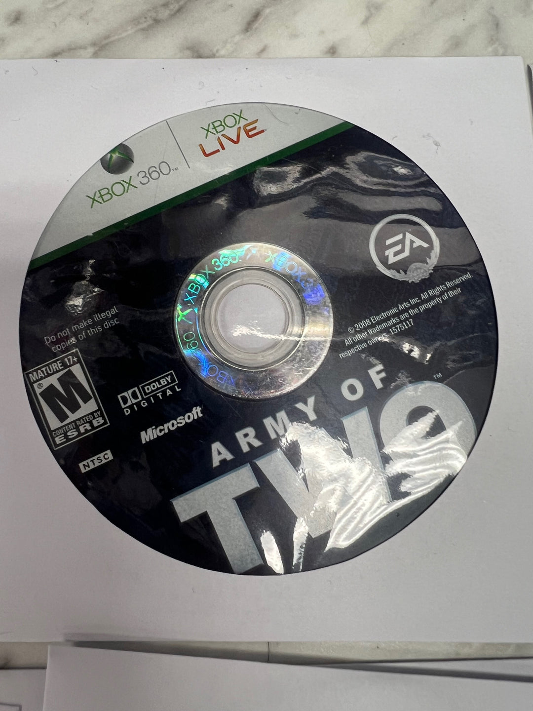 Army of Two Xbox 360 DISC ONLY DO11724