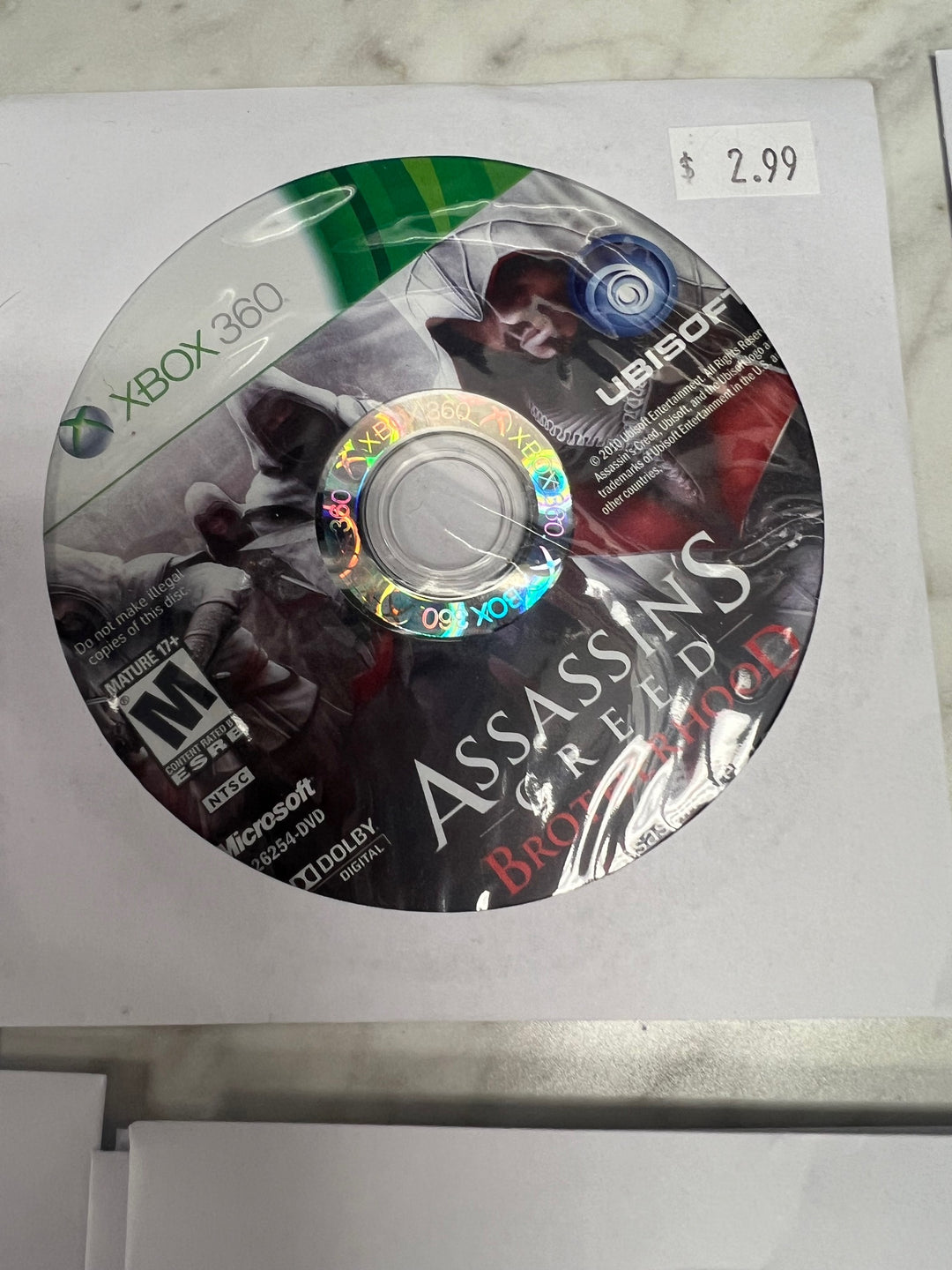 Assassin's Creed Brotherhood Xbox 360 DISC ONLY DO11724