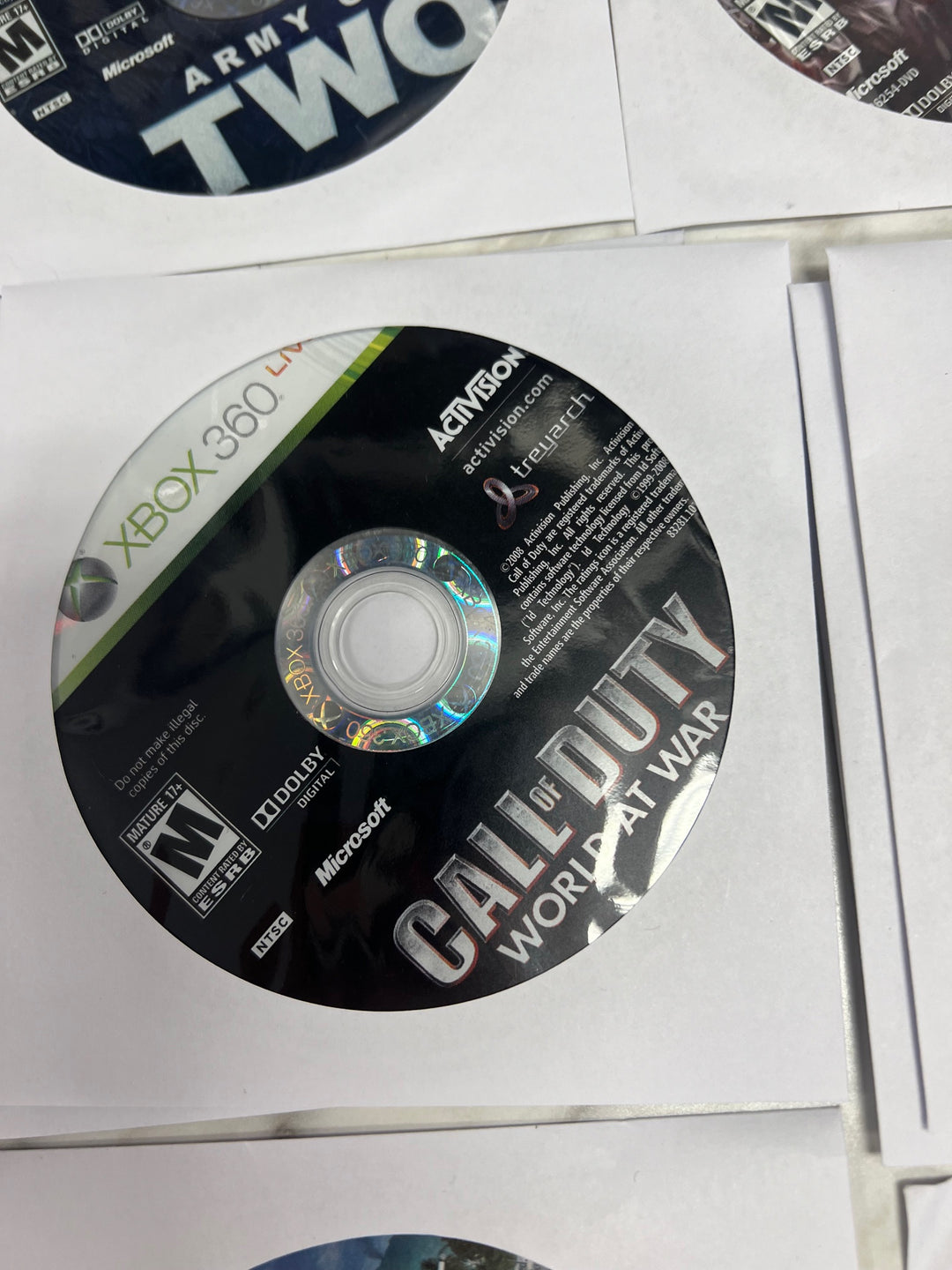 Call of Duty World at War Xbox 360 DISC ONLY DO11724