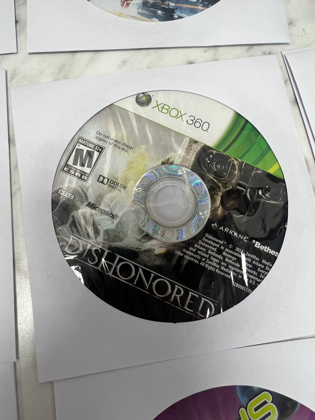 Dishonored Xbox 360 DISC ONLY DO11724