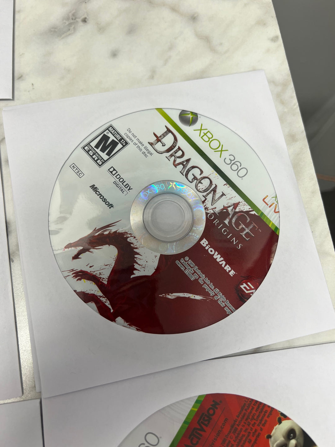 Dragon Age Origins Xbox 360 DISC ONLY DO11724