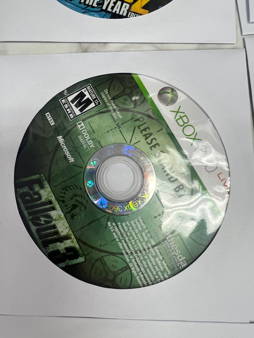 Fallout 3 Xbox 360 DISC ONLY DO11724