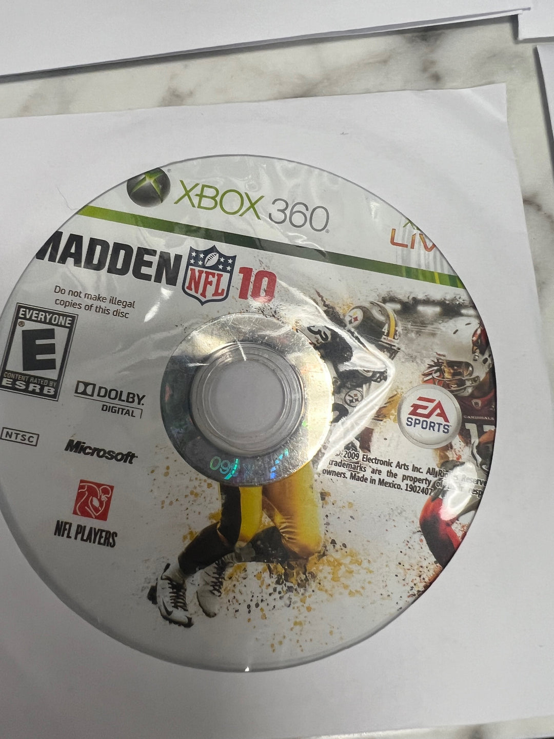 Madden NFL 10 Xbox 360 DISC ONLY DO11724