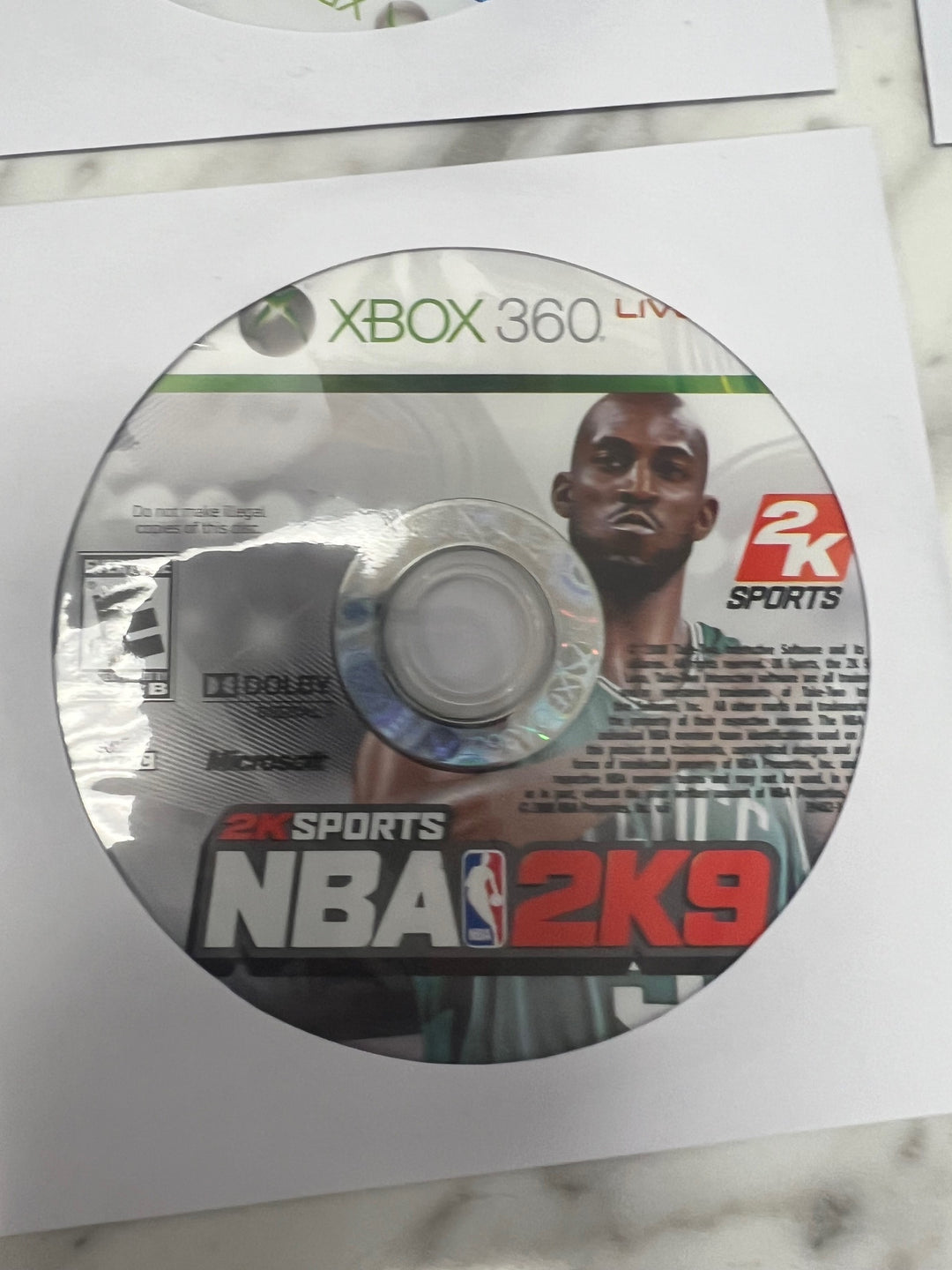 NBA 2K9 Xbox 360 DISC ONLY DO11724