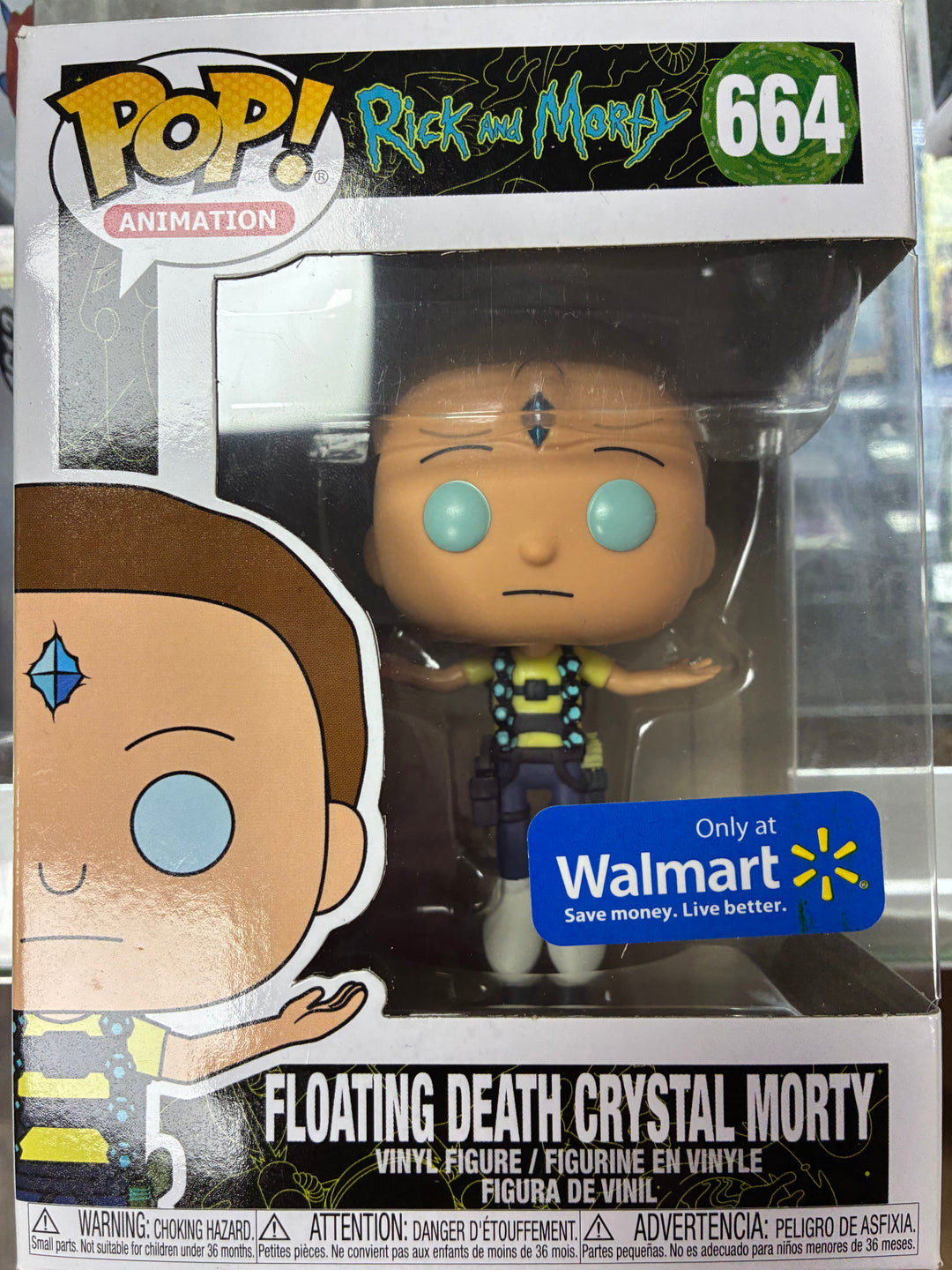 Funko Pop! Floating Death Crystal Morty #664 Rick and Morty FP10826