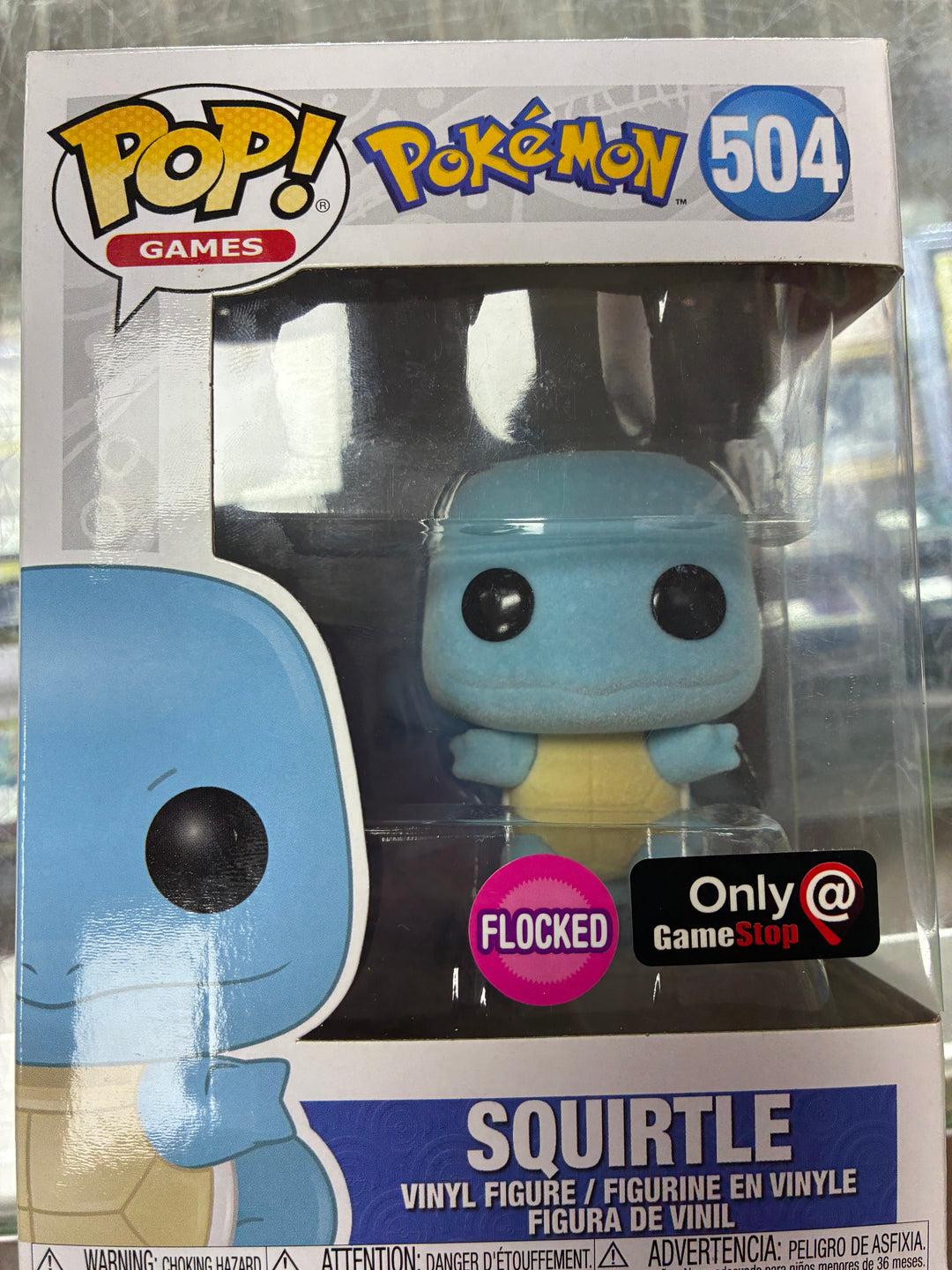 Funko Pop! Squirtle Flocked #504 Pokemon FP10826