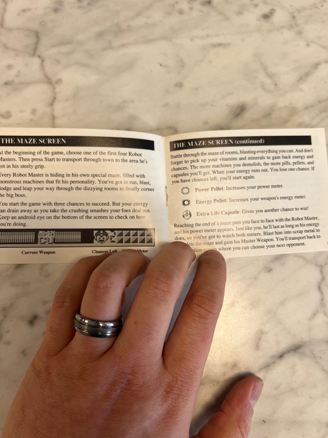 Mega Man Dr Wily's Revenge Game Boy MANUAL ONLY  MO82625