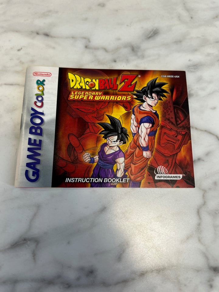 Dragon Ball Z Legendary Super Warriors Game Boy Color MANUAL ONLY  MO82625