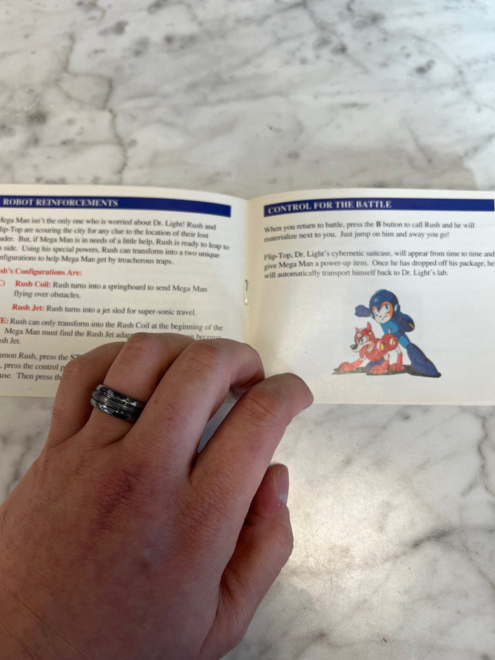 Mega Man 5 NES Original Nintendo MANUAL ONLY Written on!! MO82625