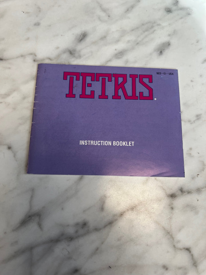 Tetris NES Original Nintendo MANUAL ONLY Written In MO82625