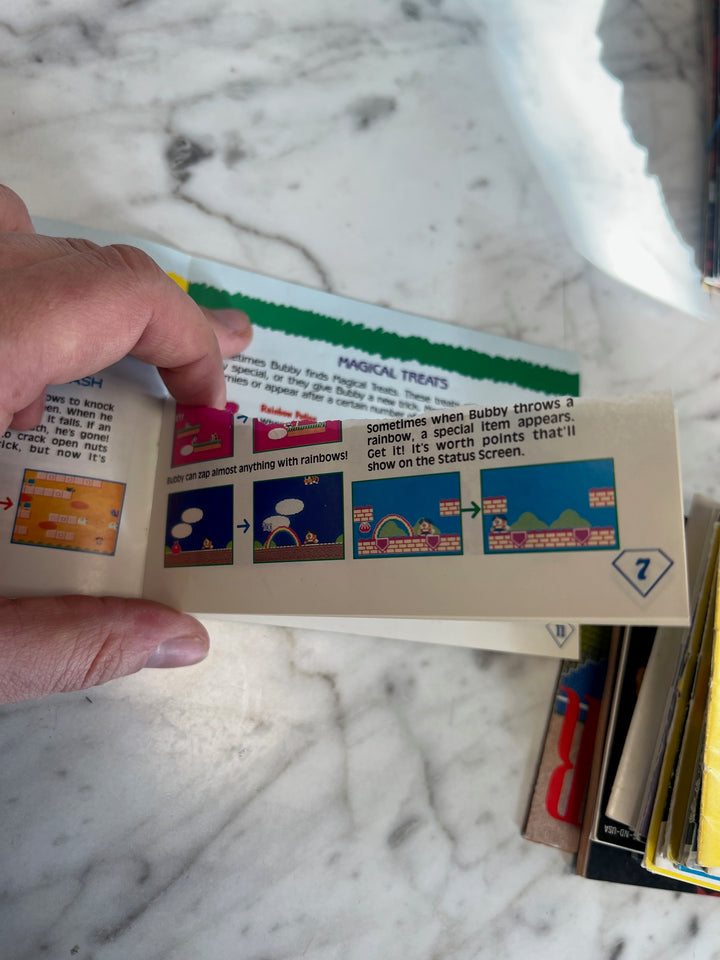 Rainbow Islands NES Original Nintendo MANUAL ONLY Torn Pages MO82625