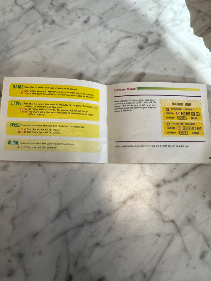 Yoshi NES Original Nintendo MANUAL ONLY MO82625