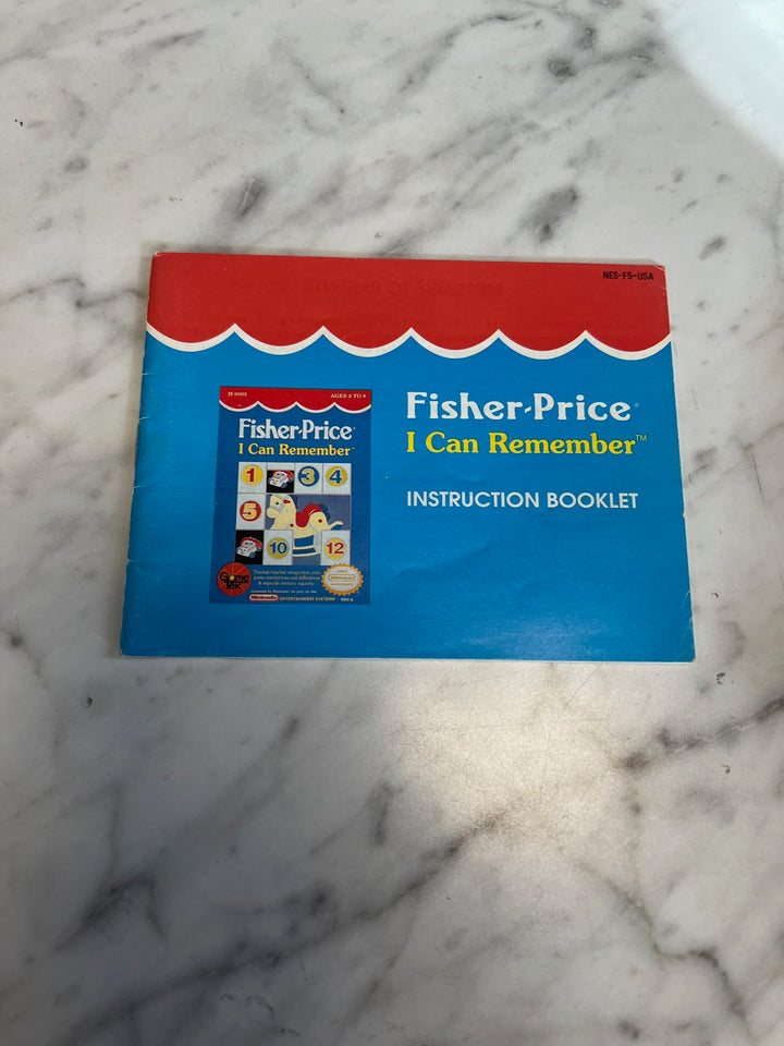 Fisher Price I Can Remember NES Original Nintendo MANUAL ONLY MO82625