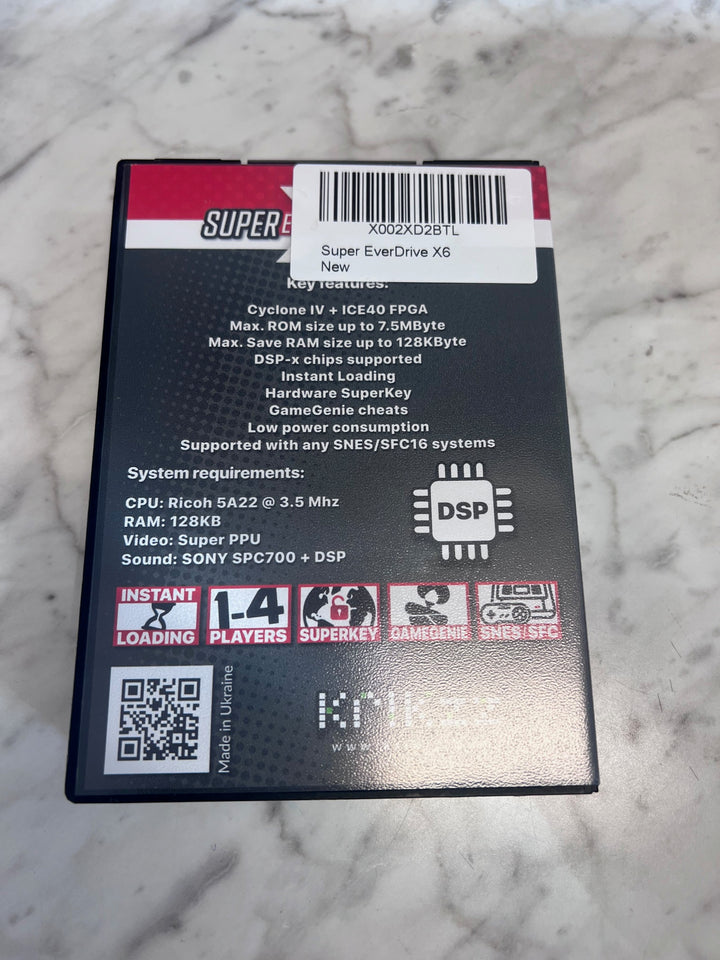 Super Everdrive X6 Flash Cart for SNES Super Nintendo (w/ 64GB SD included) UA12925