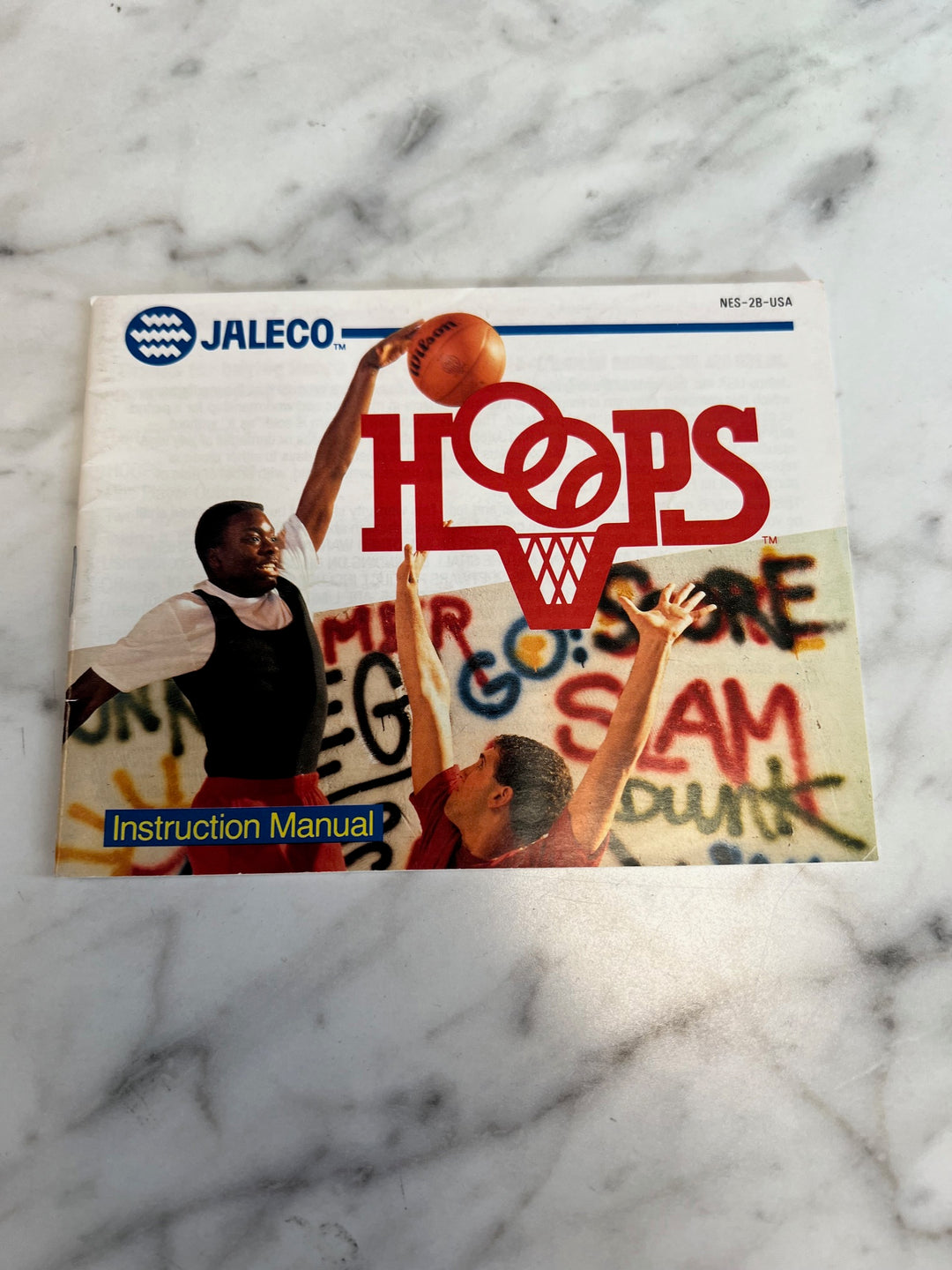 Hoops NES Original Nintendo MANUAL ONLY MO82625