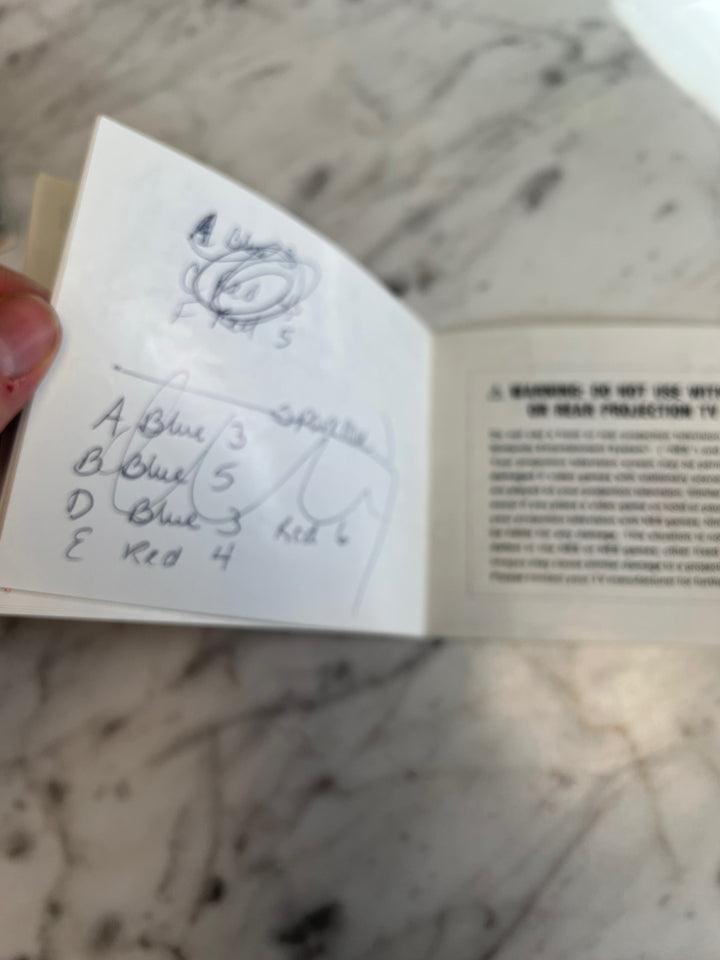 Mega Man 3 NES Original Nintendo MANUAL ONLY Written in! MO82625