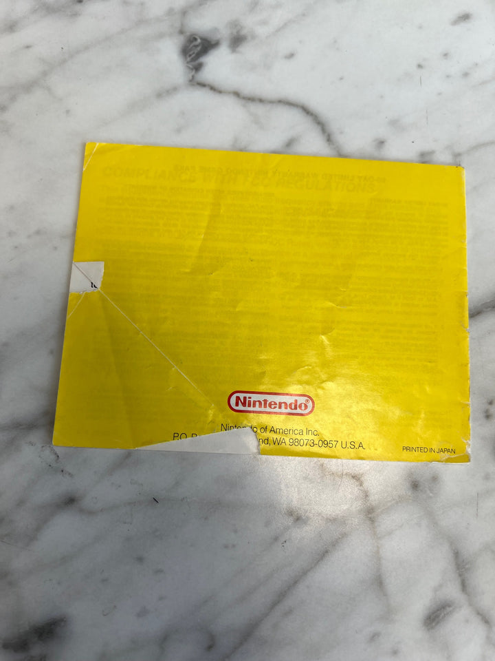 Dr Mario NES Original Nintendo MANUAL ONLY MO82625