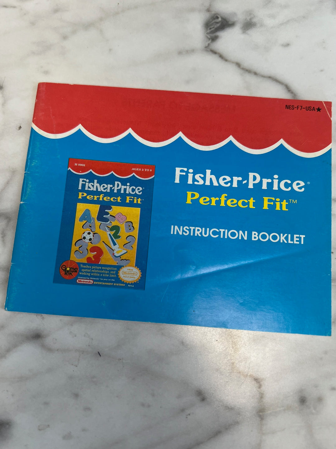 Fisher Price Perfect Fit NES Original Nintendo MANUAL ONLY MO82625