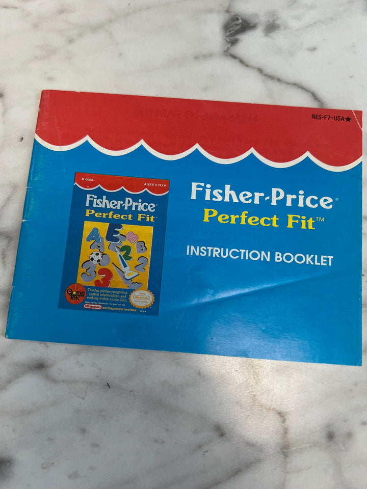 Fisher Price Perfect Fit NES Original Nintendo MANUAL ONLY MO82625