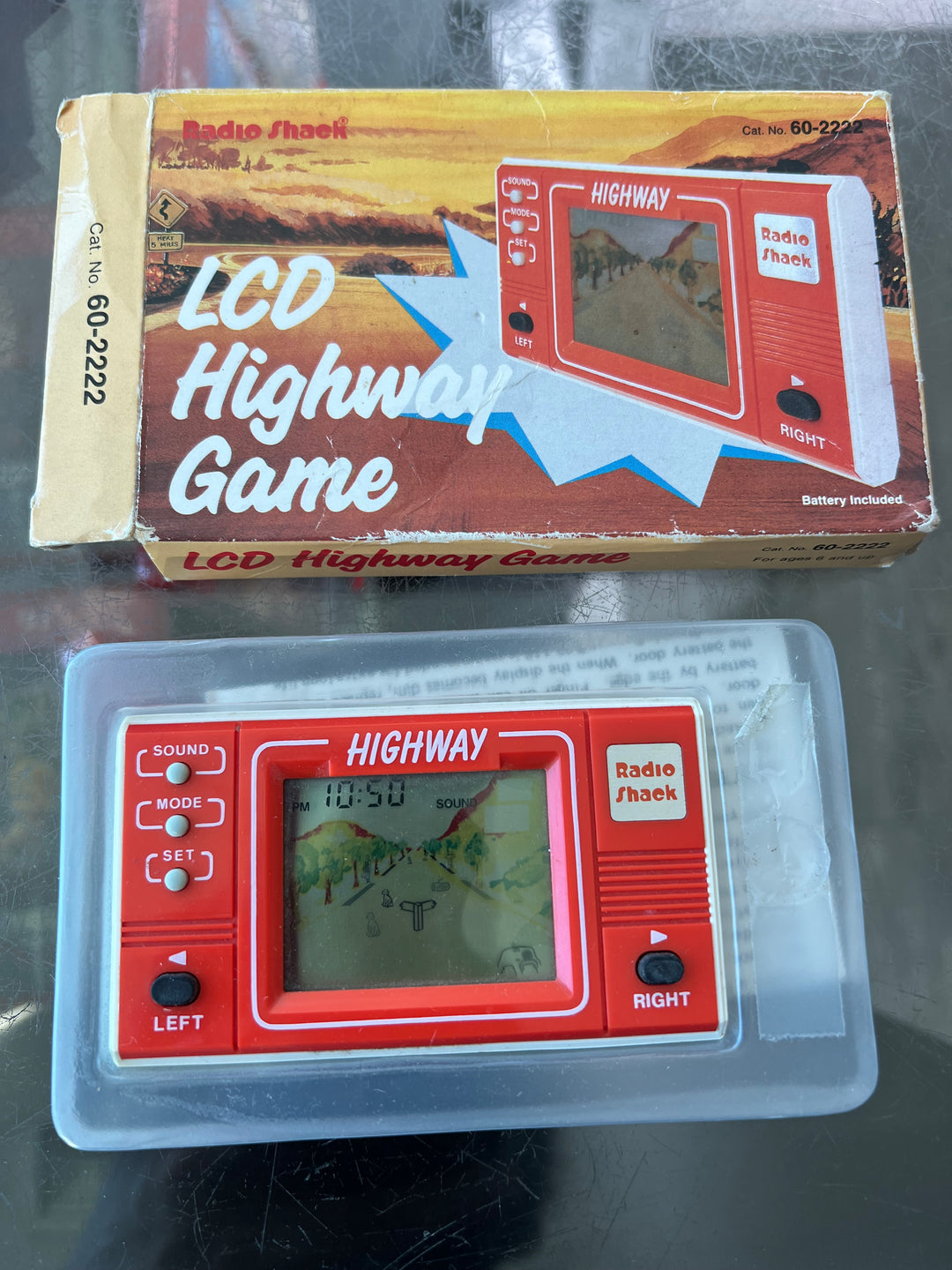 Vintage Radio Shack LCD Highway Game Handheld UA6326
