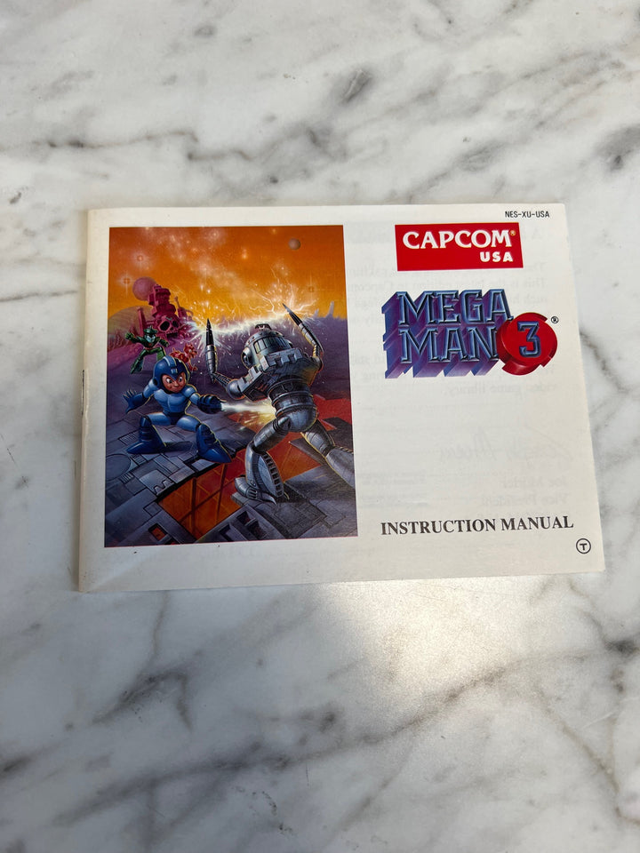 Mega Man 3 NES Original Nintendo MANUAL ONLY MO82625