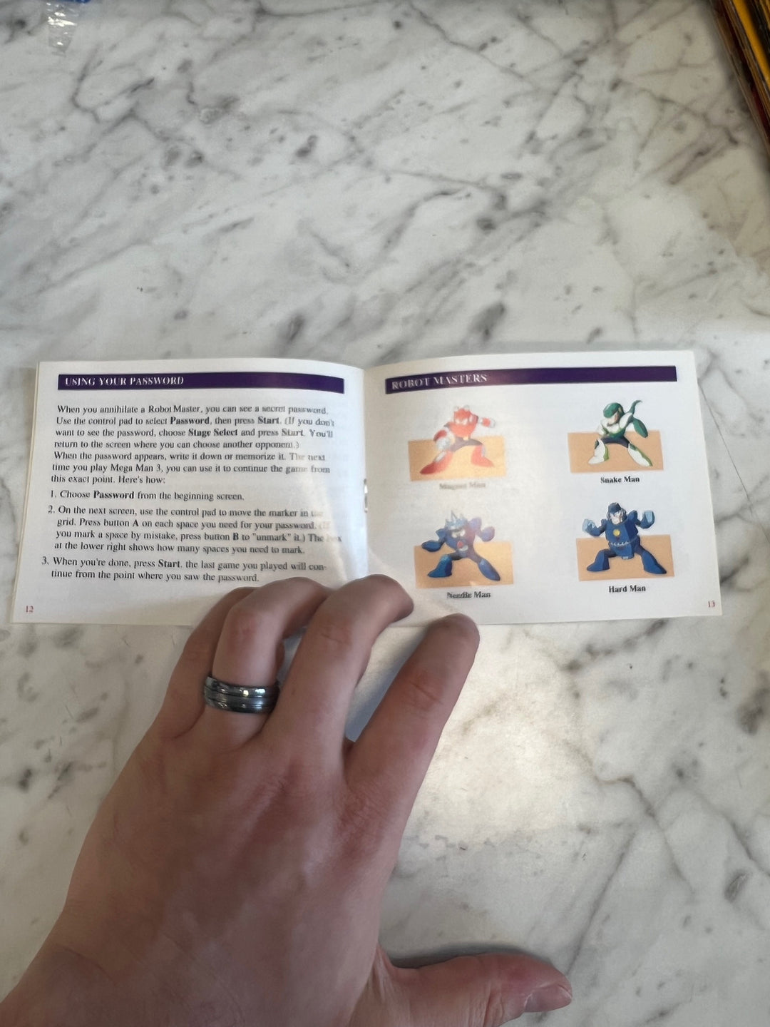 Mega Man 3 NES Original Nintendo MANUAL ONLY MO82625