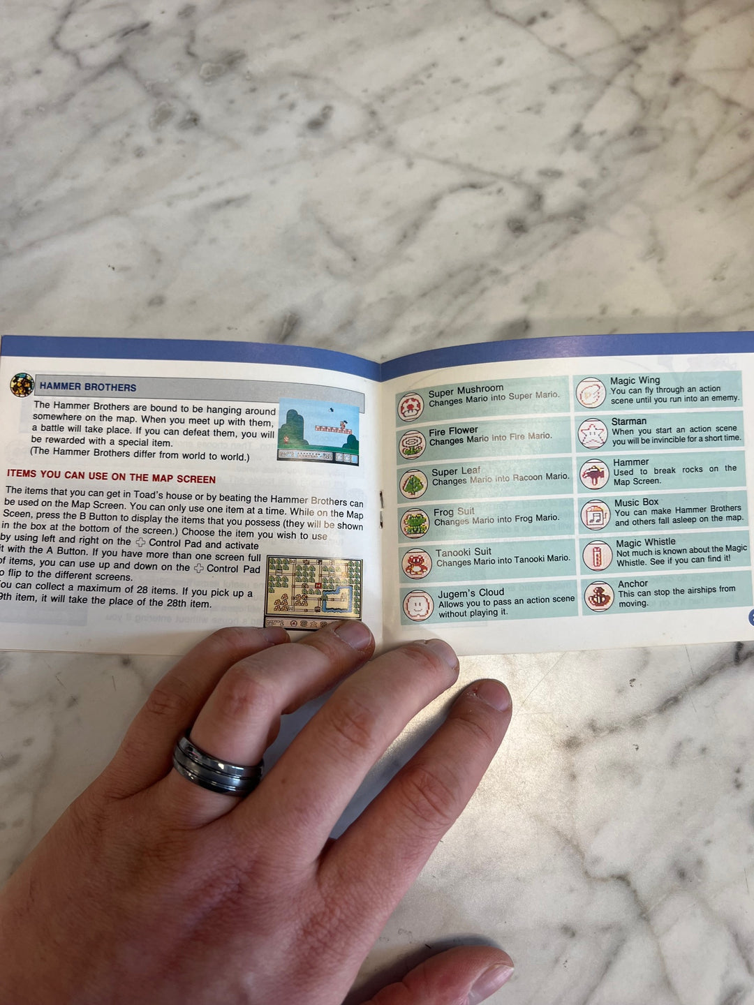 Super Mario Bros 3 NES-UM-USA NES Original Nintendo MANUAL ONLY MO82625