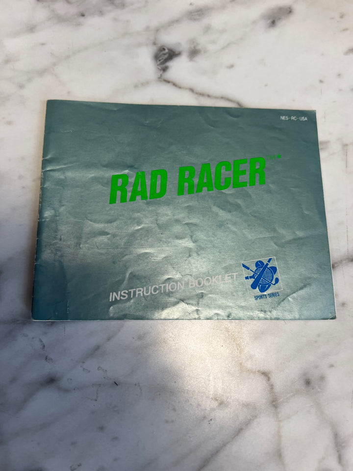 Rad Racer NES Original Nintendo MANUAL ONLY MO82625