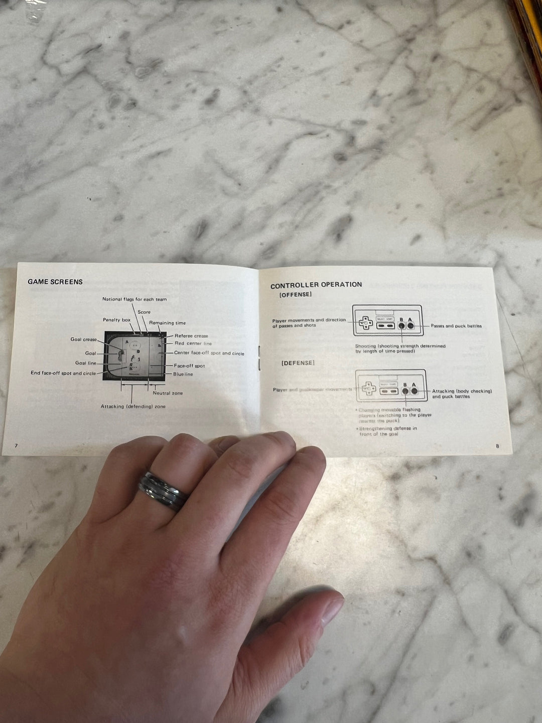 Ice Hockey NES Original Nintendo MANUAL ONLY MO82625