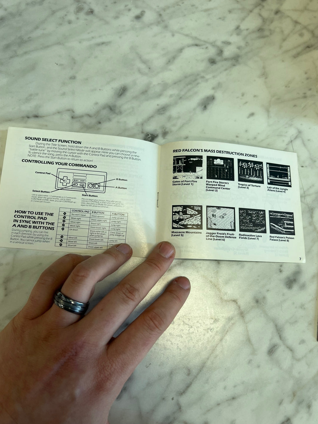 Super C Contra NES Original Nintendo MANUAL ONLY MO82625