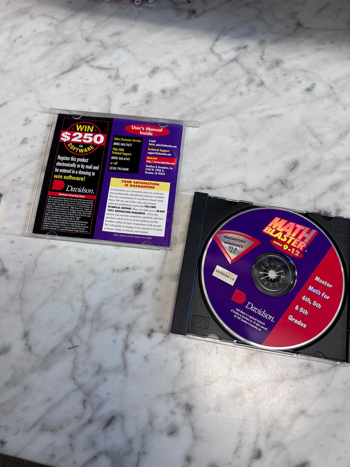 Math Blaster Ages 9-12 PC Mac CD-ROM in Jewel Case PC121025